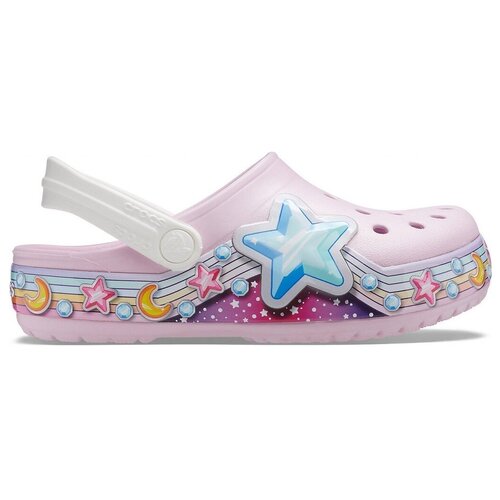 фото Сандалии детские crocs flstarbandclog k ballerina pink (us:c4)