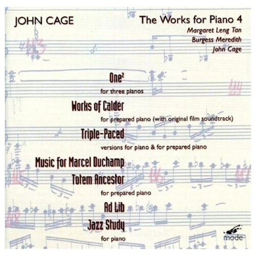 Cage: The Works for Piano, Vol. 4 - Margaret Leng Tan