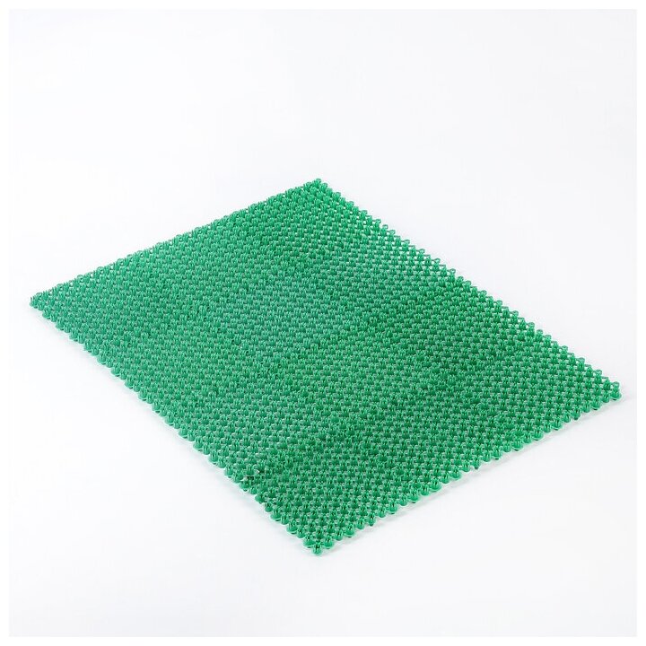 Покрытие ковровое щетинистое "Травка-эконом", 36х48 см, цвет зелёный - фотография № 4