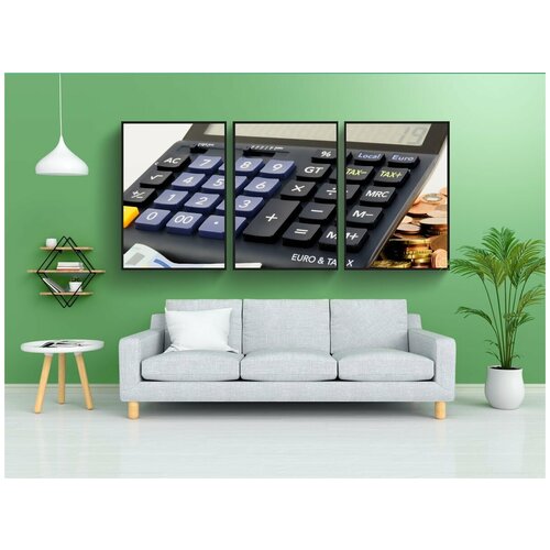 фото Набор модулных постеров для интерьера "евро, деньги, финансы" 60x90 см. в тубусе, без рамки lotsprints