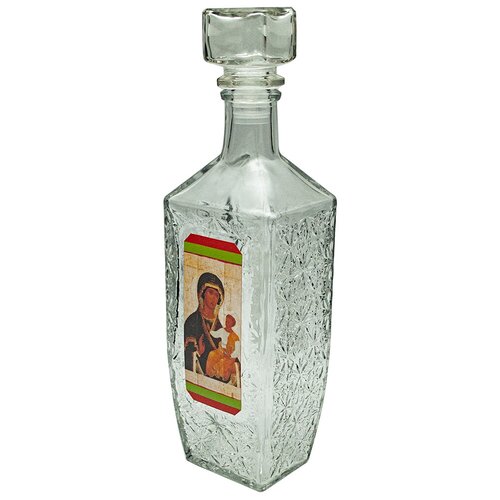 Графин-штоф для святой воды Казанская икона Божией Матери, 500 мл