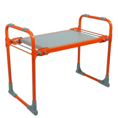 фото Стул складной туристический "скамейка-перевёртыш", 56х30х42,5 см, оранжевая, максимальная нагрузка 100 кг nika
