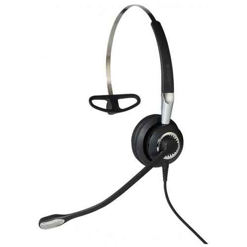 Гарнитура JABRA Biz 2400 II QD Mono NC, для контактных центров, накладные, черный [2406-820-204]