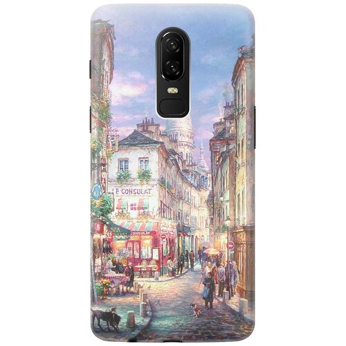 фото Re:pa накладка transparent для oneplus 6 с принтом "пейзаж монмартра"