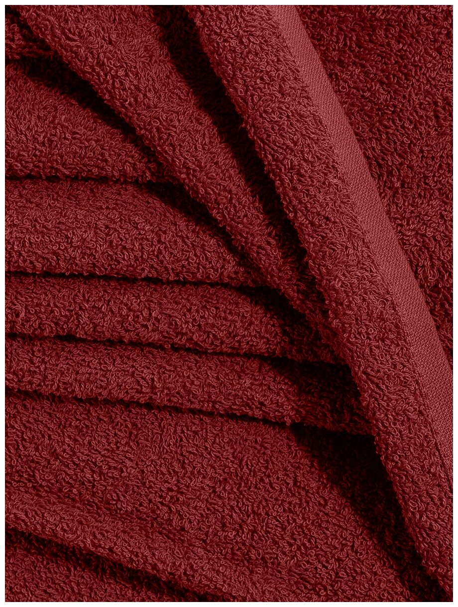 Простыня Байрамали махровая 180x210 шоколад - фотография № 3
