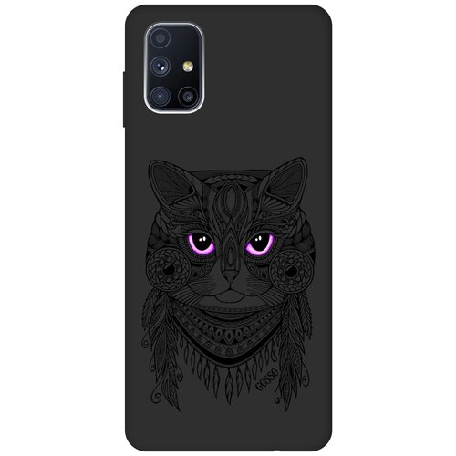 Ультратонкая защитная накладка Soft Touch для Samsung Galaxy M51 с принтом Grand Cat черная ультратонкая защитная накладка soft touch для samsung galaxy a20 a30 с принтом grand cat черная