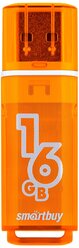 Флешка SmartBuy Glossy USB 2.0 16 GB, оранжевый