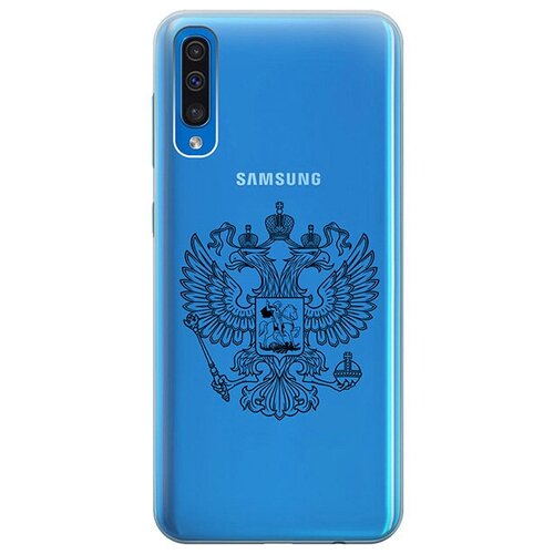 фото Ультратонкий силиконовый чехол-накладка для samsung galaxy a50 / a50s / a30s с 3d принтом "patriotic spirit" gosso