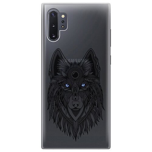 Ультратонкий силиконовый чехол-накладка для Samsung Galaxy Note 10+ с 3D принтом Grand Wolf ультратонкий силиконовый чехол накладка для samsung galaxy s10 с 3d принтом grand wolf