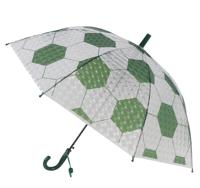 Зонт детский объемный 3d "Футбол", со свистком, цвет - зеленый