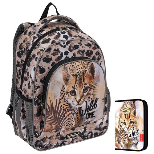 Рюкзак Erich Krause - ErgoLine 15L - Wild Cat - с пеналом рюкзак erich krause ergoline 15l wild cat с пеналом