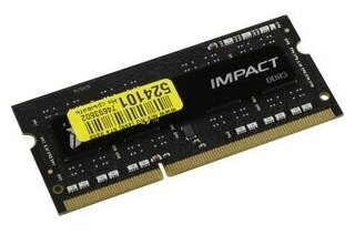 Оперативная память KINGSTON FURY Impact SODIMM 4GB 1600 MHz DDR3 (KF316LS9IB/4)