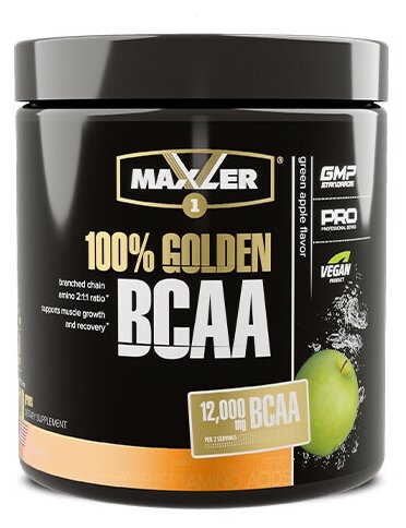 MAXLER USA 100% Golden BCAA 210 г (Яблоко)