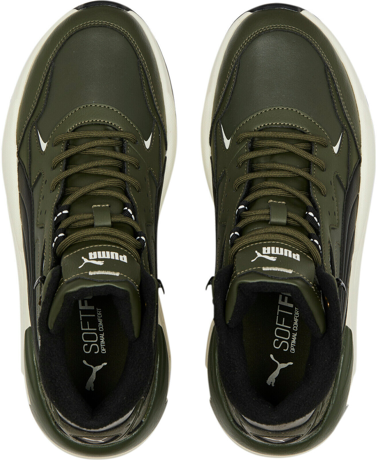 Полуботинки PUMA X-Ray Speed Mid, размер 8 UK, хаки — фото 1