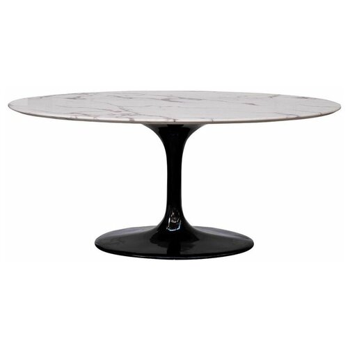 фото Стол обеденный овальный pearl white garda decor