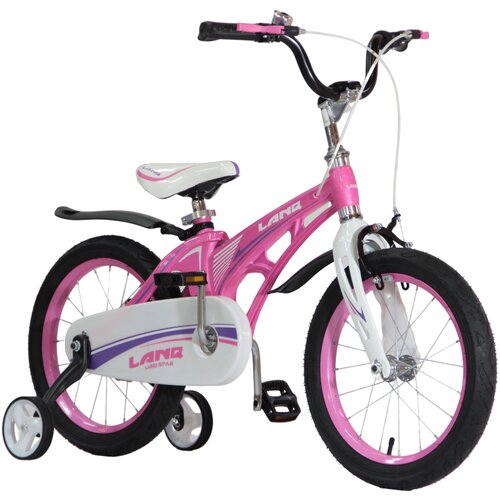 фото Велосипед lanq 18" розовый алюминиевая рама, ручные тормоза sx bike