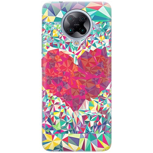 фото Re:pa накладка transparent для xiaomi poco f2 pro / redmi k30 pro с принтом "бриллиантовое сердце"