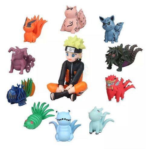 Набор фигурок Наруто - Naruto Tail Beasts (11шт.) набор мини фигурок наруто 8 в 1 4 см