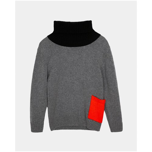 Серый свитер теплый Gulliver, размер 98*52*48, модель 22006BMC3301 серого цвета