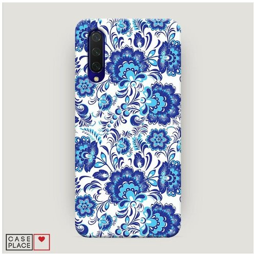 фото Чехол пластиковый xiaomi mi cc9 фон гжель case place