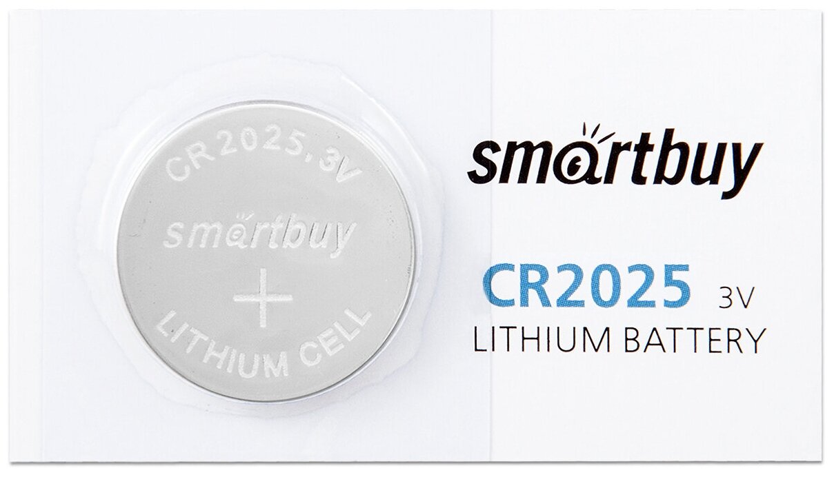 Батарейка CR2025 3V SmartBuy, 1 шт.