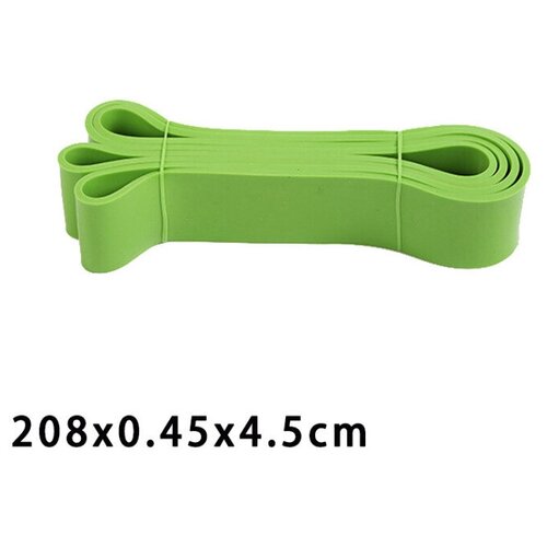 Эспандер резиновая петля для фитнеса Зеленая, 45,3-54,4 кг эспандер петля 600х50х1 2мм b26020 зеленая