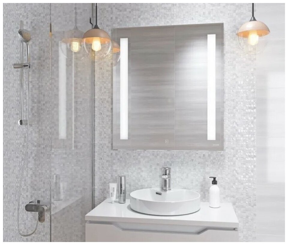 Зеркало с подсветкой прямоугольное 70x80 Cersanit LED 020 для ванной 63540