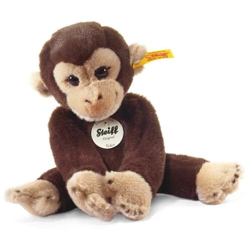 фото Мягкая игрушка steiff little friend koko monkey (штайф маленький друг обезьянка коко коричневая 25 см) steiff / штайф