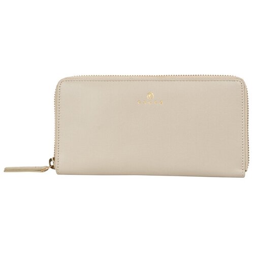 фото Кошелёк cross monaco, кожа наппа, бежевый, 19,5x10,2x2 см