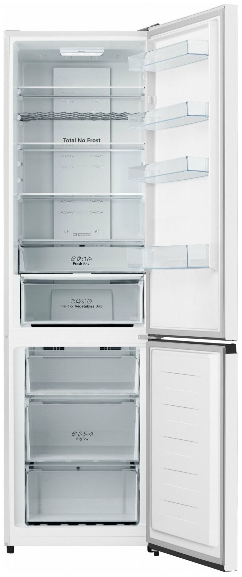 Холодильник HISENSE , двухкамерный, белый - фото №2