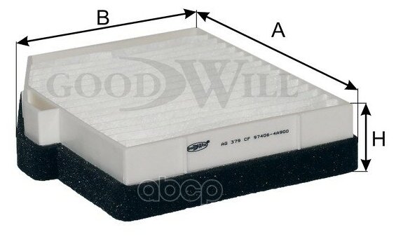 фото GOODWILL AG379CF (974064A900) фильтр салона h-1 / Starex (Старекс) / h 200 / I 800 / I load