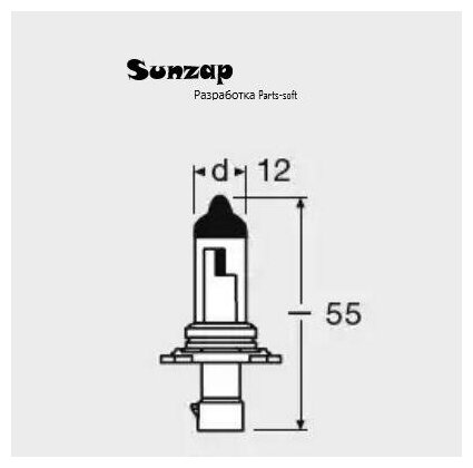 OSRAM 9006XS Лампа OSRAM галогеновая HB4 P22D 51W