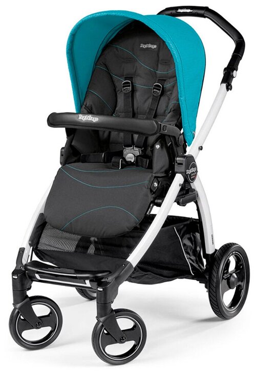 Прогулочная коляска Peg Perego Book S Pop Up Sportivo (шасси White/Black), Bloom Scuba