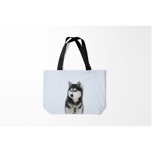 фото Сумка-шоппер / 46х35 см / собаки / сибирский хаски burnettie