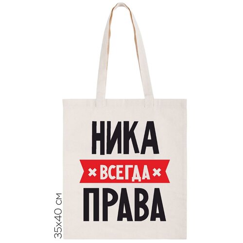 фото Сумка-шоппер coolpodarok ника всегда права