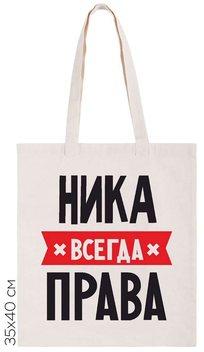 фото Сумка-шоппер НИКА всегда права