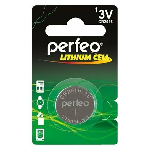 батарейка perfeo cr2016 1bl lithium cell 30шт Батарейка CR2016 литиевая Perfeo CR2016/1BL Lithium Cell 1шт
