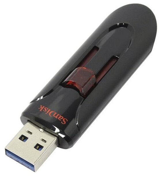 USB Flash накопитель 256GB SanDisk CZ600 Cruzer Glide (SDCZ600-256G-G35) USB 3.0 Черный