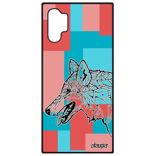 фото Защитный чехол на телефон // galaxy note 10 plus // "волк" дизайн хаски, utaupia, цветной