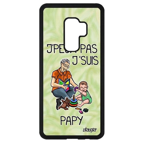 фото Противоударный чехол на телефон // galaxy s9 plus // "не могу - стал дедом!" прикольный карикатура, utaupia, светло-зеленый