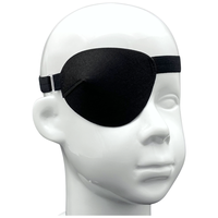 Окклюдер на резинке eyeOK черный, размер взрослый, для закрытия правого глаза, анатомический