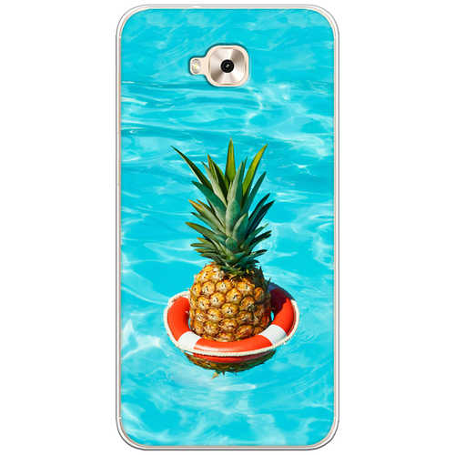 фото Силиконовый чехол ананас в бассейне на asus zenfone 4 selfie zd553kl case place
