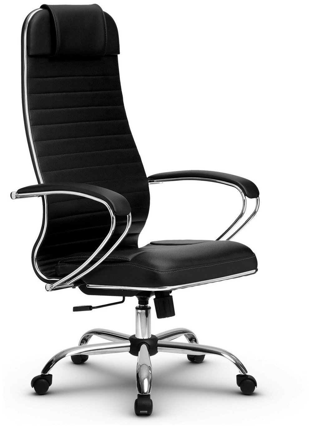 Эргономичное кресло руководителя Метта комплект 6 черное ch