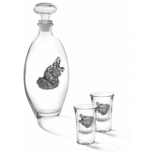 Набор для водки Chinelli Медведь овал штоф 7440₽