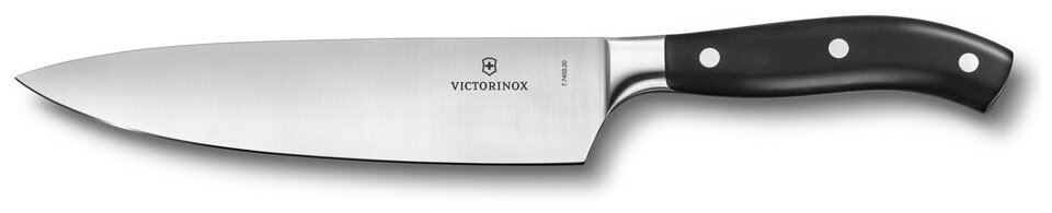 Нож Шеф-Повара VICTORINOX Grand Maitre ОРИГИНАЛ-Кованый-20 см-Серебристый-Чёрный SWISS MADE 7.7403.20G