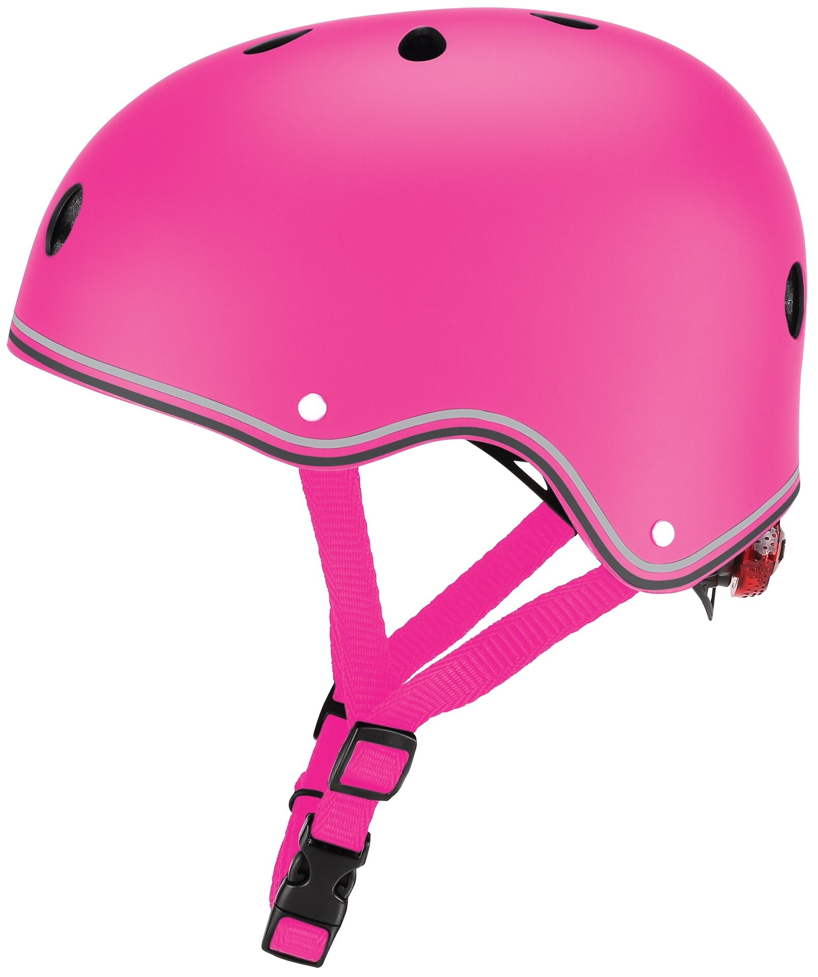 Шлем защитный Globber с фонариком, 48-53 см, XS-S, красный (505-102) - фото №1