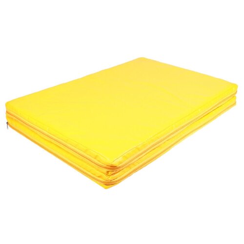 фото Мат 100 x 75 x 5 см, 1 сложение, винилискожа, 18 кг/м3, цвет жёлтый сима-ленд