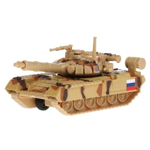 Машинка ТЕХНОПАРК Т-90 808 SB-16-19-T90-S-WB 1:64, 12 см, песочный камуфляж моделист модель танк т 90 1 48 с микро элементовектродвигателем 304873