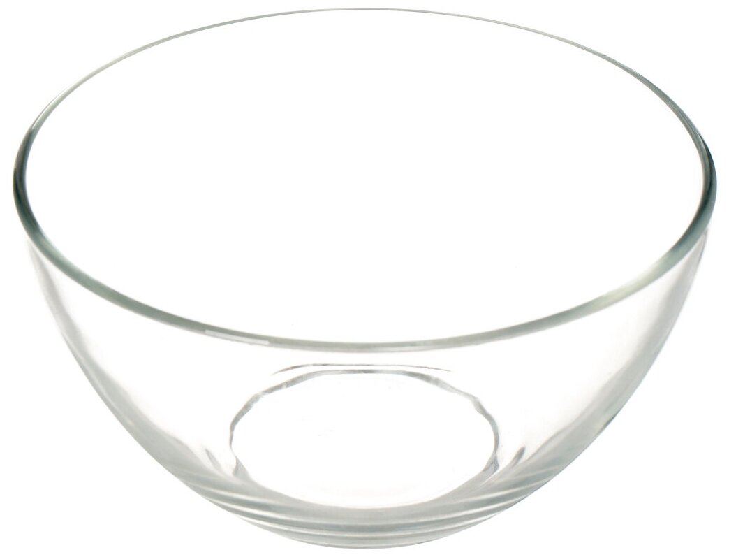 Салатник стекло, круглый, 16 см, Гладкий, ОСЗ, 09С1425