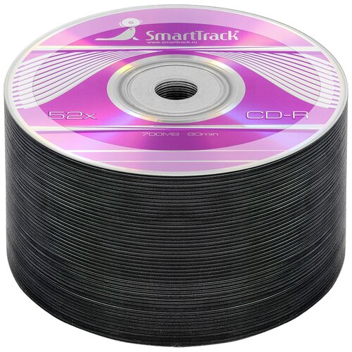 Диск CD-R 700Mb 52x SmartTrack bulk, упаковка 50 шт. диск cd r smarttrack 10 шт